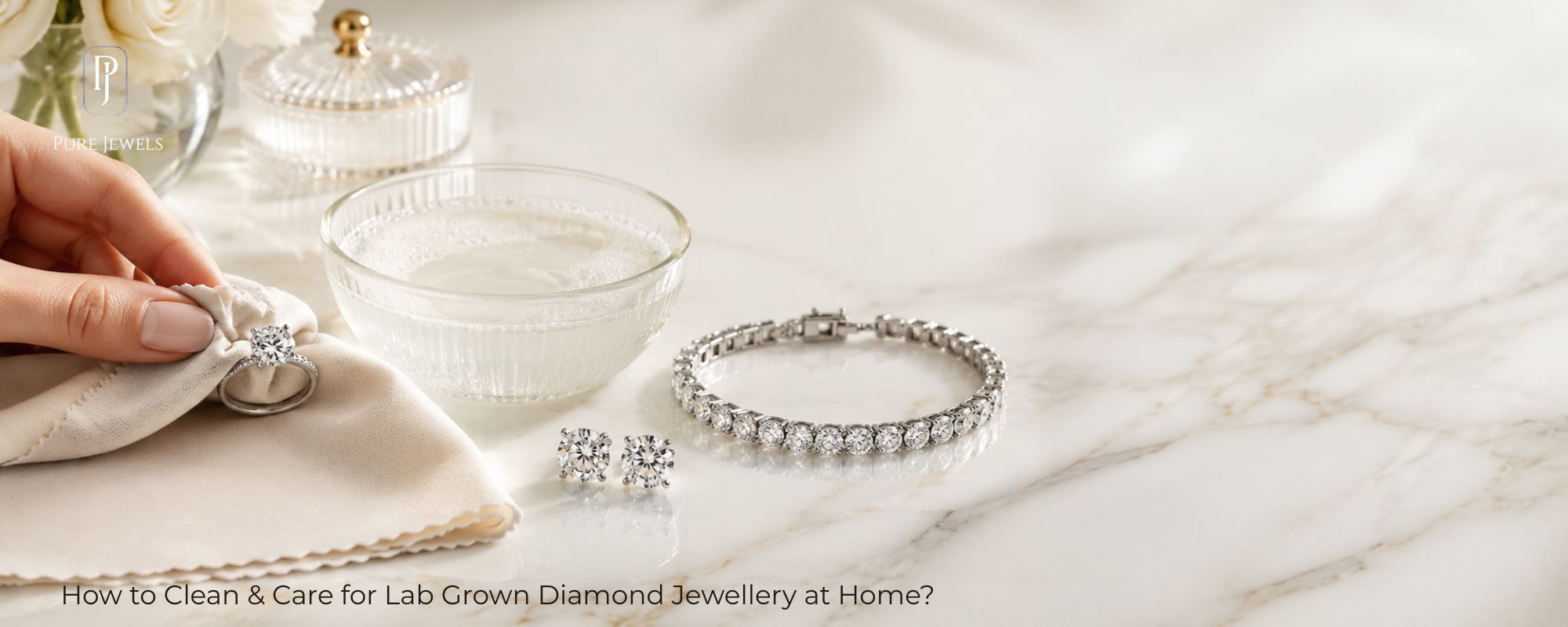 Care for Lab Grown Diamond Jewellery